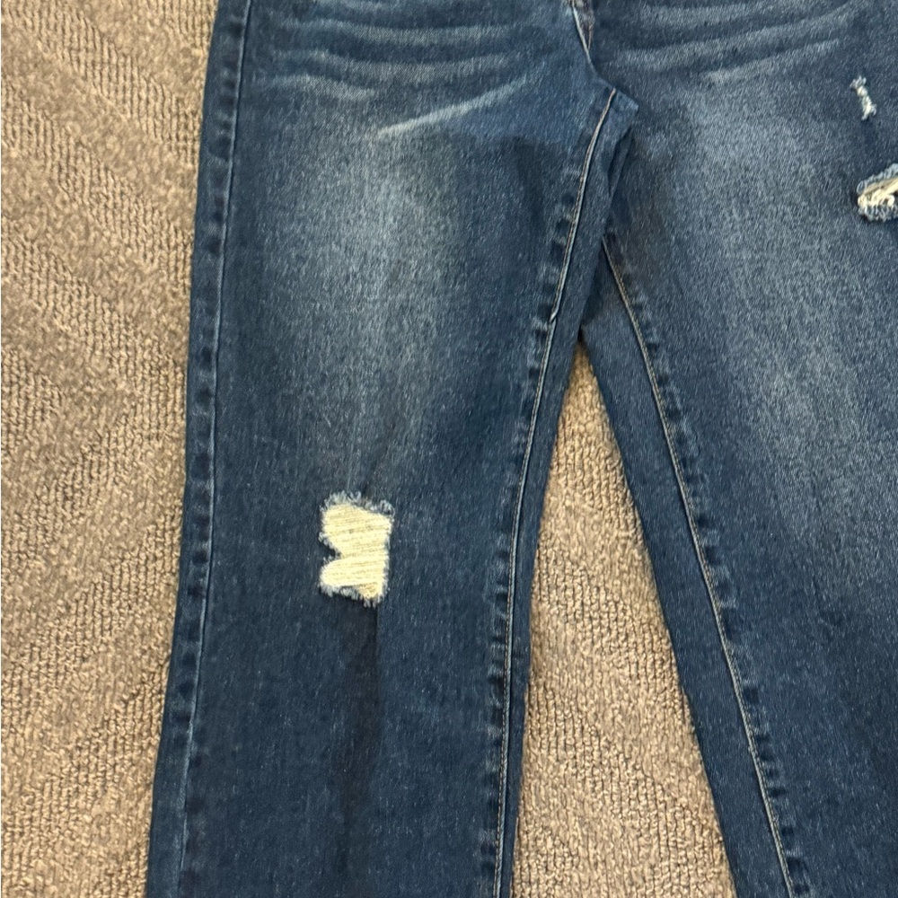 Gianni Bini GB Womens Juniors Straight Leg Distressed Jeans Size 7 NEW - Picture 4 of 10
